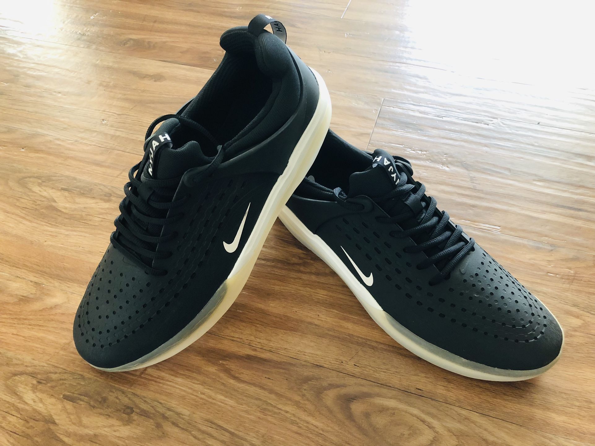 Nike Nike SB Nyjah 3 Black White Size 12 New