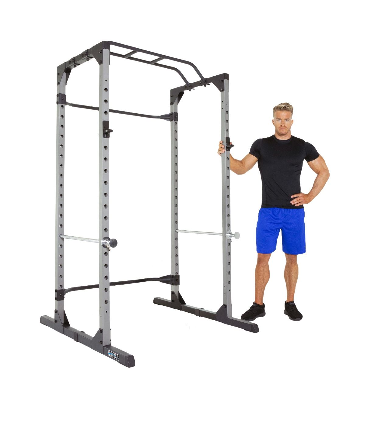 Progear 1600 Ultra Strength 800lb Weight Capacity Power Rack Cage with Lock-in J-Hooks