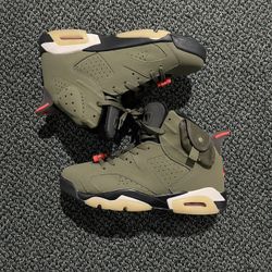 Travis Scott Jordan 6 Olive Size 12 Men’s 
