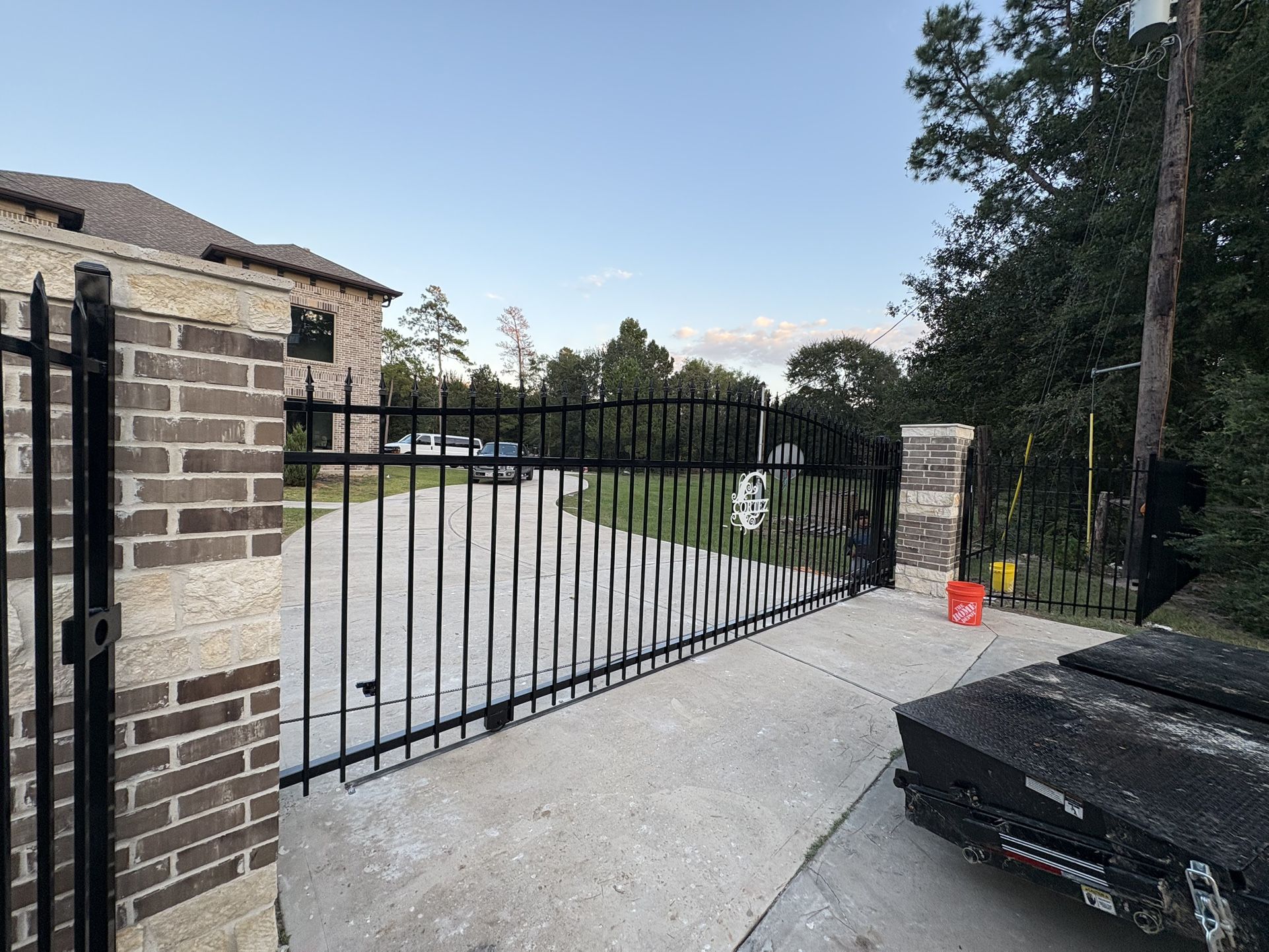 Iron Fence Pool Fence Gates Doors Gate Opener Portones Cercas De Metal Y Madera Rejas 