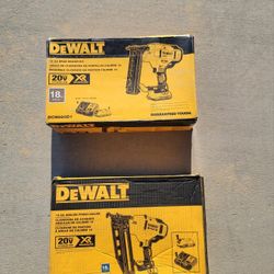 Dewalt 16 Gauge Finish Nailer Brushless Xr Kit 20v $300  - Dewalt 18 Gauge Brad Nailer Brushless Xr Kit 20v $300 