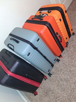 Lot of suitcases