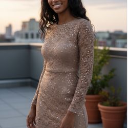 Jump Apparel Lace Mini Dress -Size L