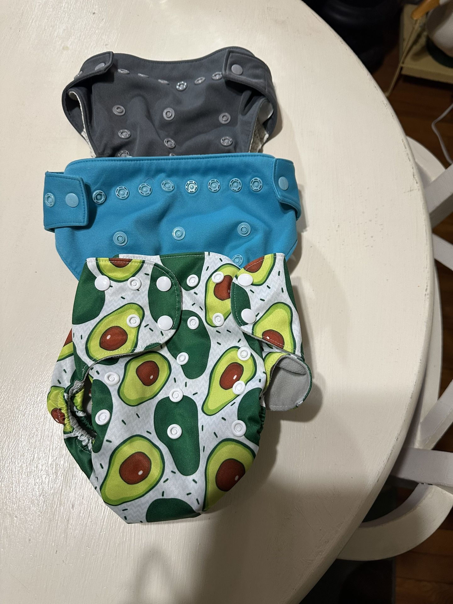 Set Of 3 Grovia Reusable Adjustable Diapers.