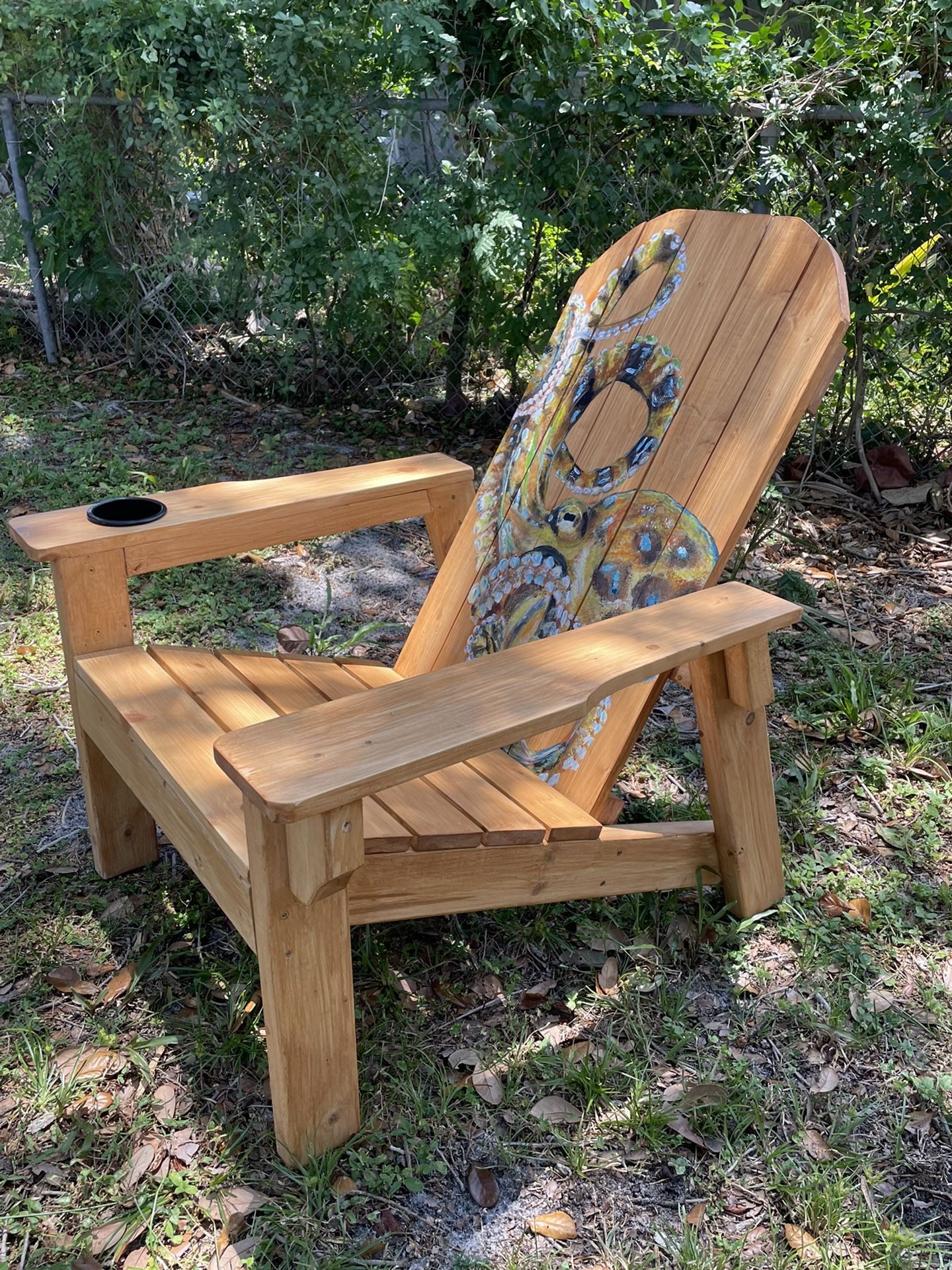 Hand Crafted And Painted Adirondack Chair for Sale in Palm Beach
