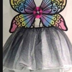 Butterfly Wings & Skirt  24" wide, Elastic waist 