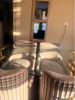 Glass Table W/Chairs