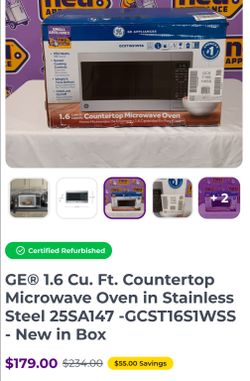 MICROWAVE STAINLESS  STEEL  NEW IN BOX