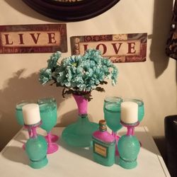 Glitter Wine Glasses.