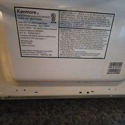 Kenmore Microwave. 