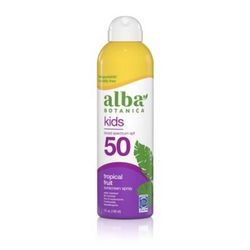 ❤️❤️❤️ Alba Botanica Kids' Tropical Fruit Sunscreen Spray - SPF 50 - 5oz