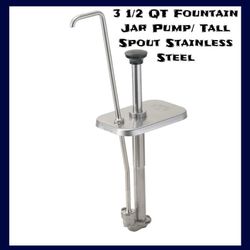3 1/2 QT Fountain Jar Pump Stainless Steel