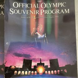 Olympic Official Souvenir Program, Los Angeles, Vintage 1984 - Good