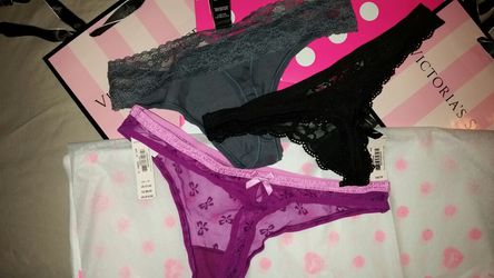 VS Victoria's Secret lace thongs underwear, size XS, new with tags