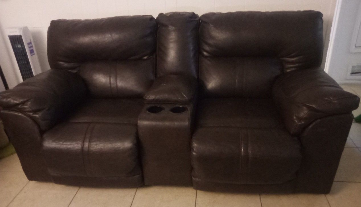 Dark Brown Love Seat Recliners for Sale in Tucson, AZ OfferUp