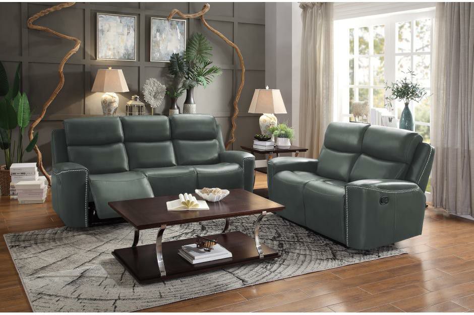 New gray color 2pc reclining sofa and loveseat set tax included free delivery
