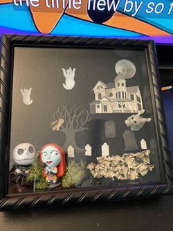 Nightmare before Christmas shadow box design