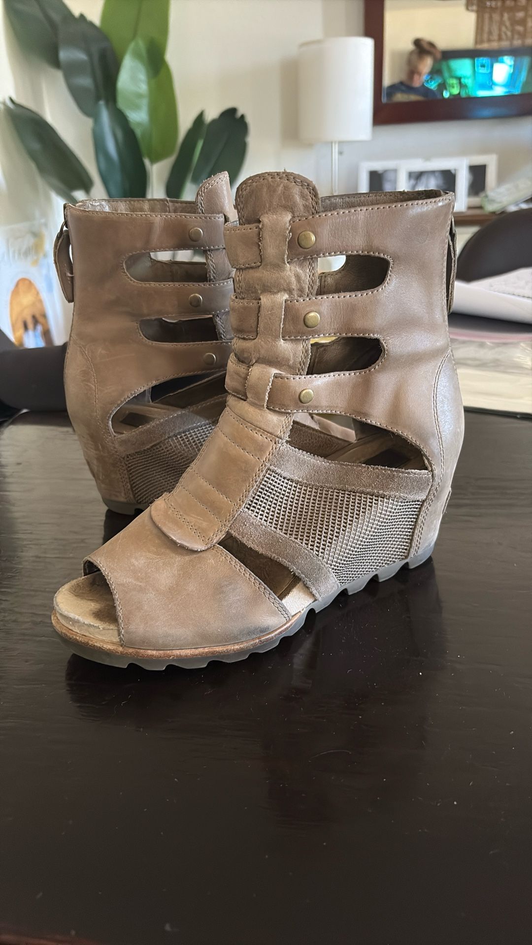 Sorel Wedge Sandal Boots