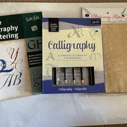 New Calligraphy For Beginners Set Of Pens Book And Paper 
