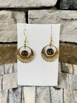 Tigers Eye Earrings 