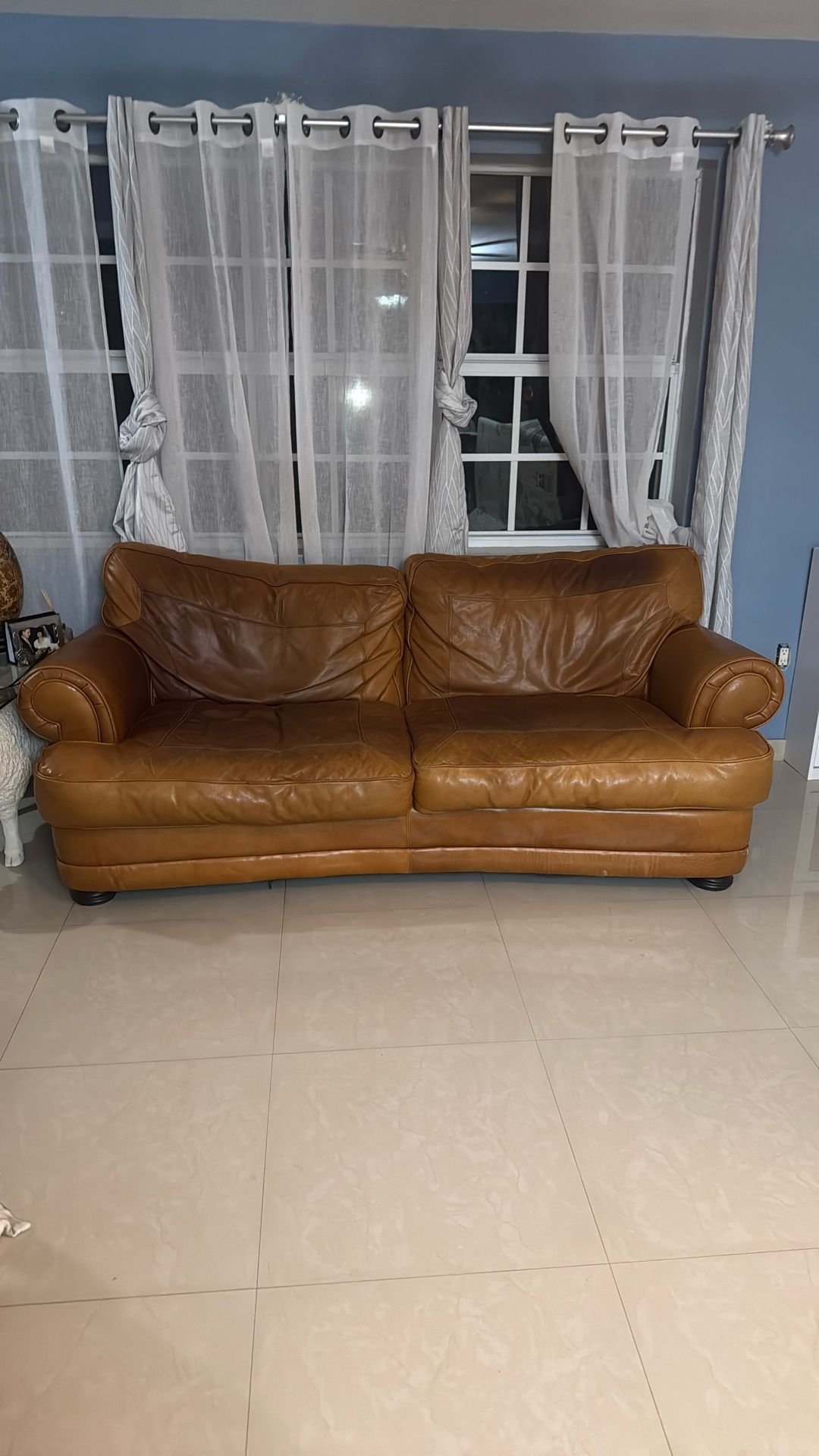 Big Comfy Leather Couch