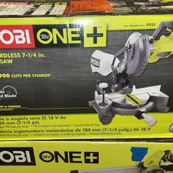 RYOBI ONE+ 18V Cordless 7-1/4 in. Compound Miter Saw (Tool Only)