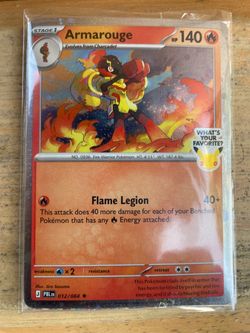 Armarouge Pokémon Card *sealed* 012/084 Holo