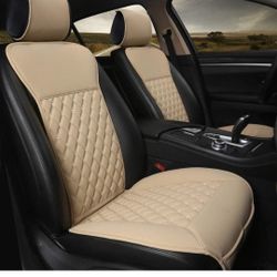 Luxury Beige Seat Covers (2) For Car Types Noted In Description 