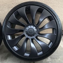 Tesla Model Y Performance Uberturbine 21” wheels 
