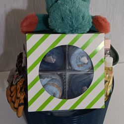 Customized Baby Basket-Dinosaur Themed 