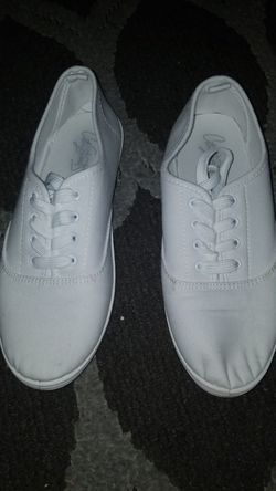 Pair of white shoes