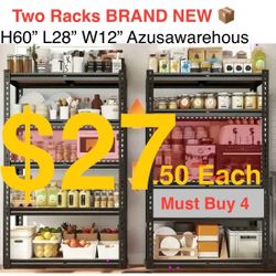 Metal Rack Shelves For Storage New 2000lb Capacity