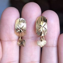 Gold Plated Hoops Earrings Jewelry Women’s Jewellery 