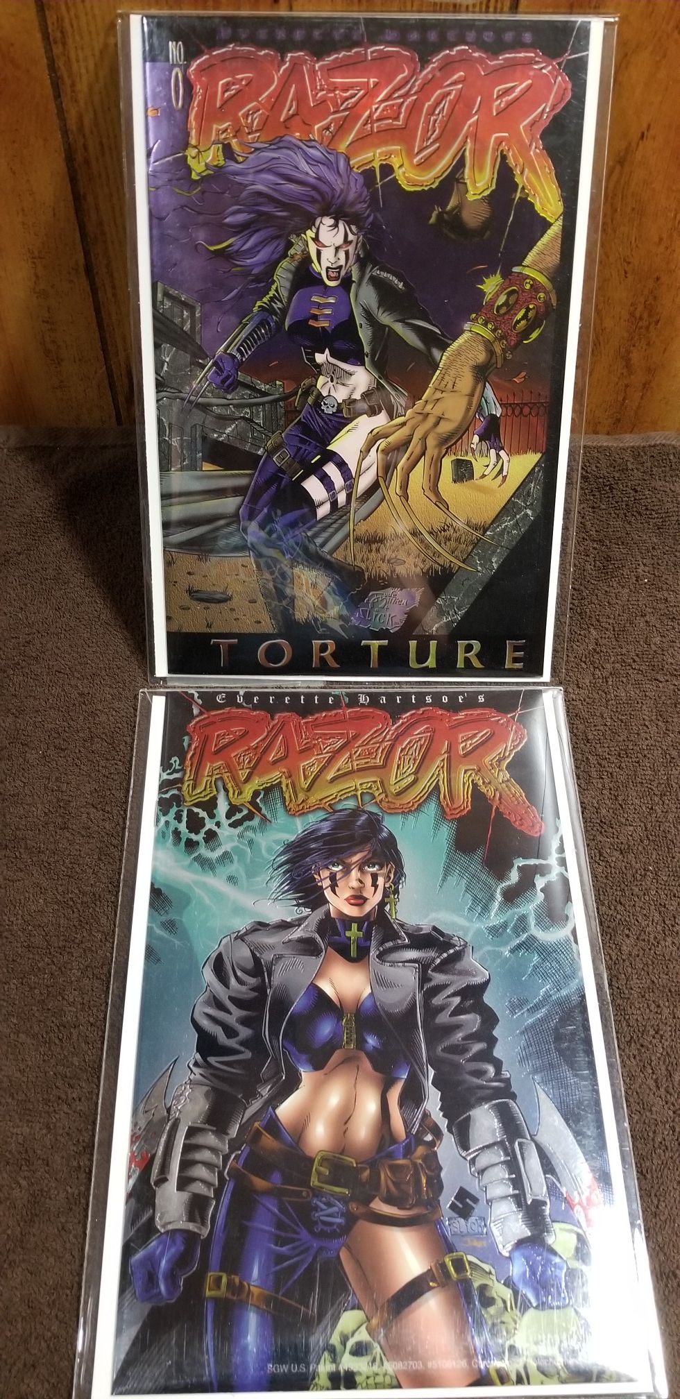 RAZOR TORTURE #0 & #1 Chromium Comics