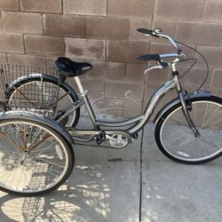 Schwinn Meridian 26” Adult Tricycle w/ Large Basket