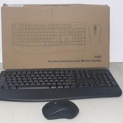 Wireless Keyboard And Mouse Combo C203 NEW