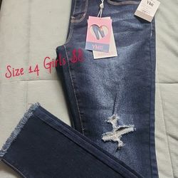 Girls Anklet Jeans 