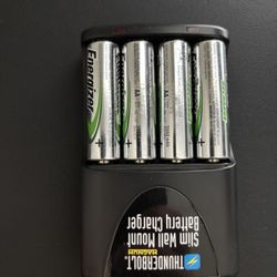 Thunderbolt Rechargeable AAA wall Mount Battery Charger