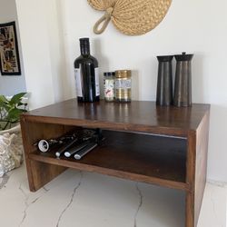 Small Side Table Counter Table Top Shelf Storage Step Shelves