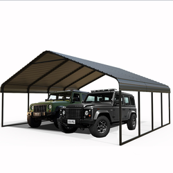 Heavy Duty Carport 20 x 20 Shelter - Perfect Solution for Vehicles, Boats & Equipment - Durable, All-Weather, Quick Assembly - Spacious, Secure, Reinf