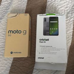 Moto G 5G And Cricket Phone  Lot Of 2