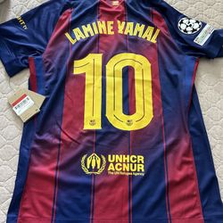 Brand New Barcelona Jersey Lamine Yamal Stadium Edition Champions League Edition
