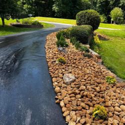 Riverrock Landscape Tree House Deck Pool Lighting Outdoor Deck Porch Putt Putt Firepit Pebble River Rock 