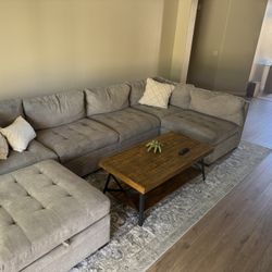 L-shape Sofa With Ottoman