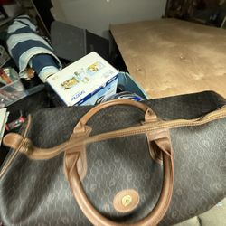 Christian Dior Vintage Honeycomb Duffle Bag