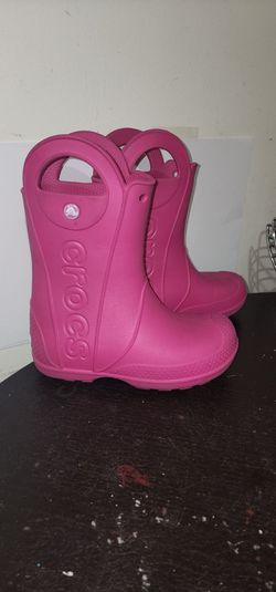 Crocs Kids Rain Boots Pink