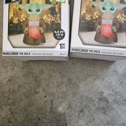 Baby Yoda Xmas Inflatable