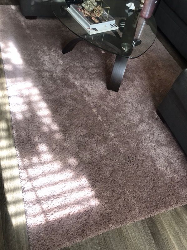 Light brown-pink Adum high pile IKEA rug