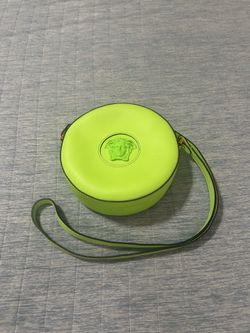 VERSACE Neon Green Medusa Crossbody Bag Purse Disco Bag