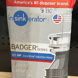 InSinkErator Badger 500, 1/2 HP Continuous Feed Kitchen Garbage Disposal, Badger Series